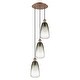 preview thumbnail 48 of 48, Innovations Lighting Endless Possibilities Ballston - Brookhaven Almond - 3 Light 13" Cord Hung Multi Pendant Slate/Antique Copper