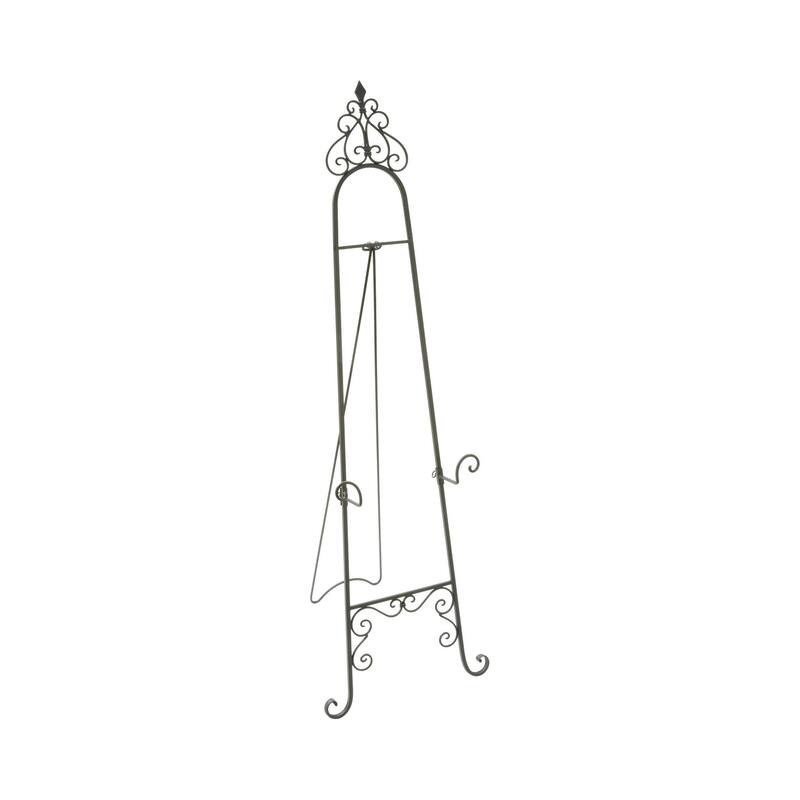 53"H Parisian Black Metal Floor Easel - 53"