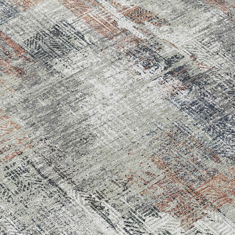 HomeRoots Abstract Transitional Rectangle Outdoor Rug