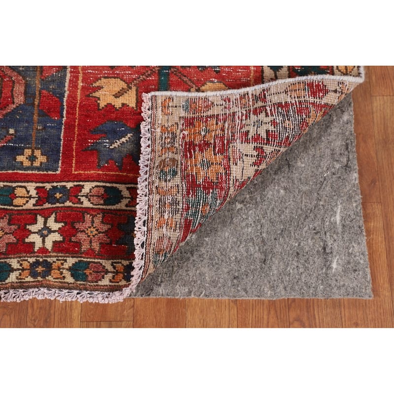 Distressed Bakhtiari Persian Vintage Rug Handmade Wool Carpet - 4'8" x 6'5"