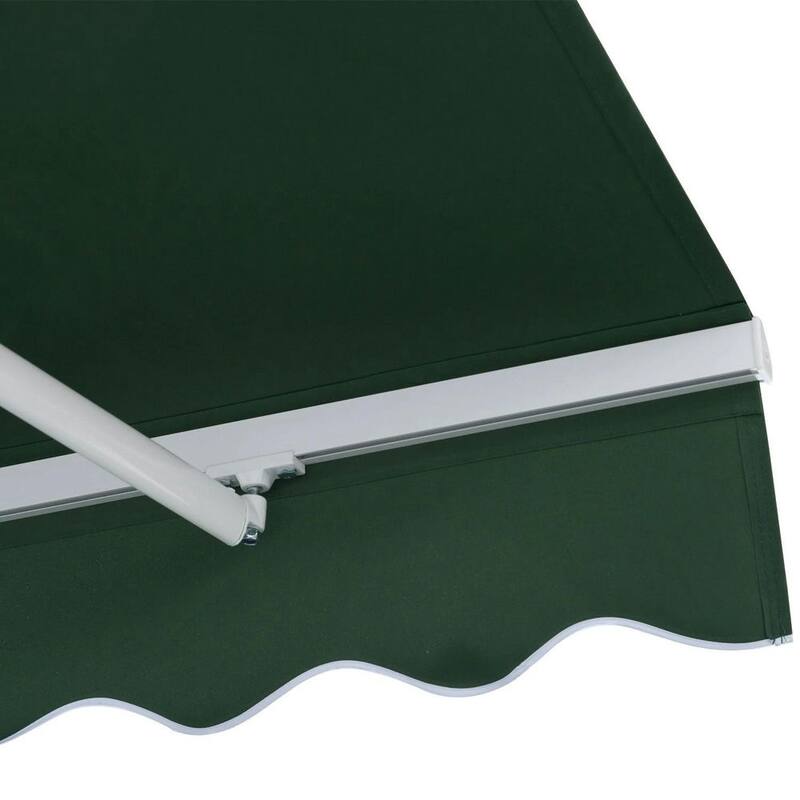 12' x 8' Patio Awning, Canopy Retractable Sun Shade Shelter