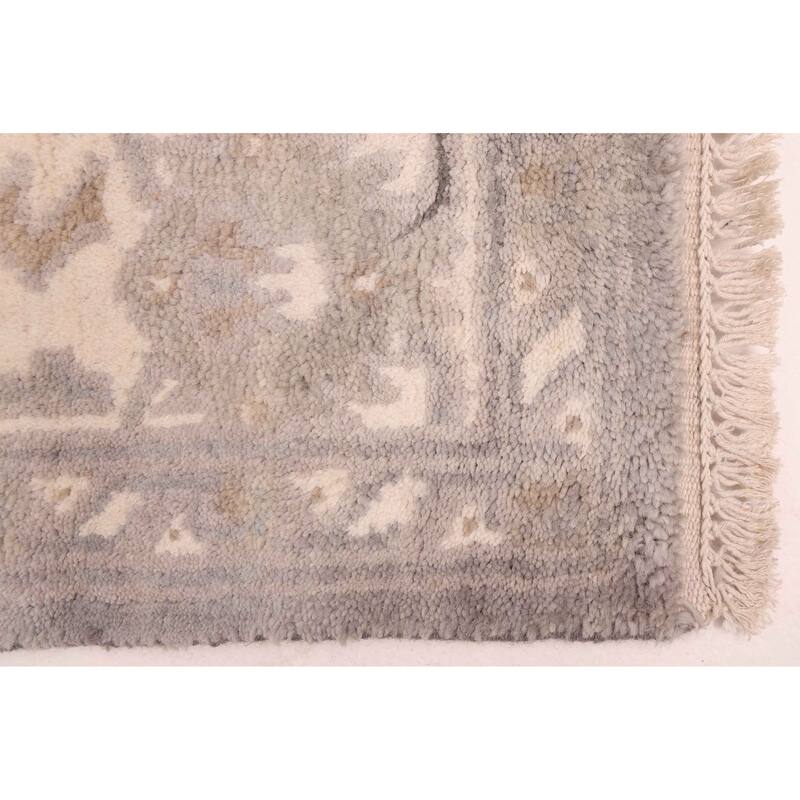 ECARPETGALLERY Hand-knotted Royal Oushak Grey Wool Rug - 5'0 x 8'0