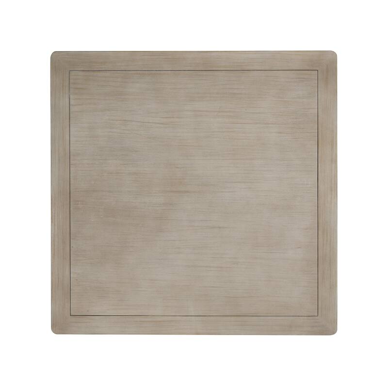 Square Coffee Table with Open Storage Shelf, Double-Tier Wooden Center Table for Living Room/Office, Classic Cocktail Table