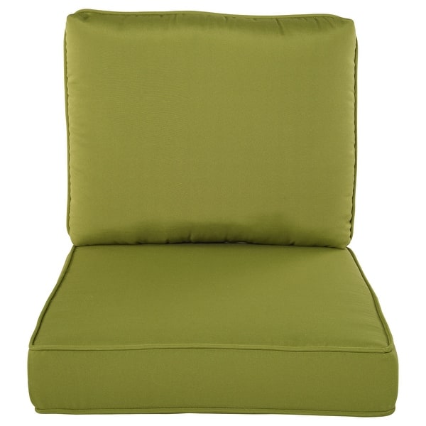 Haven Way 26-in x 23-in 2-Piece Linen Deep Seat Patio Chair Cushion in the  Patio Furniture Cushions department at