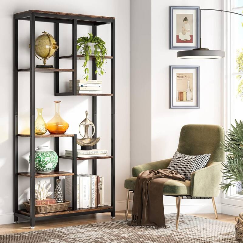 6-Tier Tall Bookshelf Bookcase for Home Office