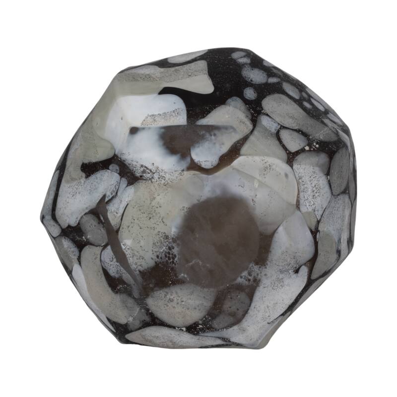 Decorative Glass Vase with Abstract Pattern - Artistic Tall Flower Vase for Home Decor
