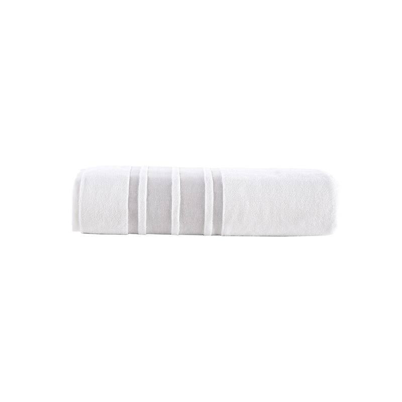 Brooks Brothers Contrast Border Bath Sheet - Taupe