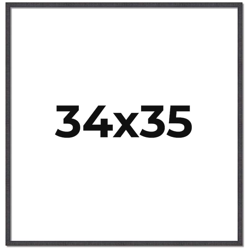 34x35 Frame Brown Solid Wood Picture Frame - Complete Modern Photo