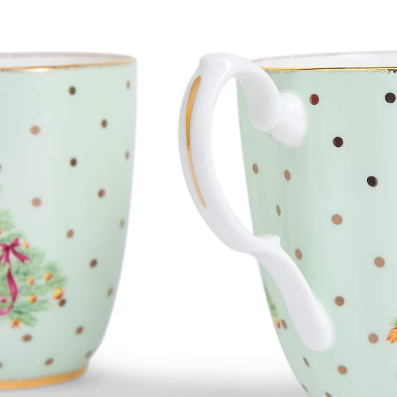 Royal Albert Old Country Roses Christmas Mug, Set of 4