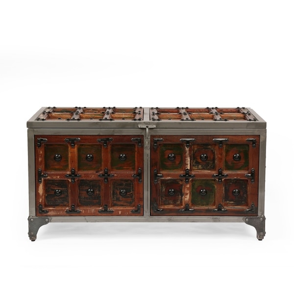 Burtnett Indoor Wood Handcrafted Storage Trunk by Christopher Knight Home. Opens flyout.
