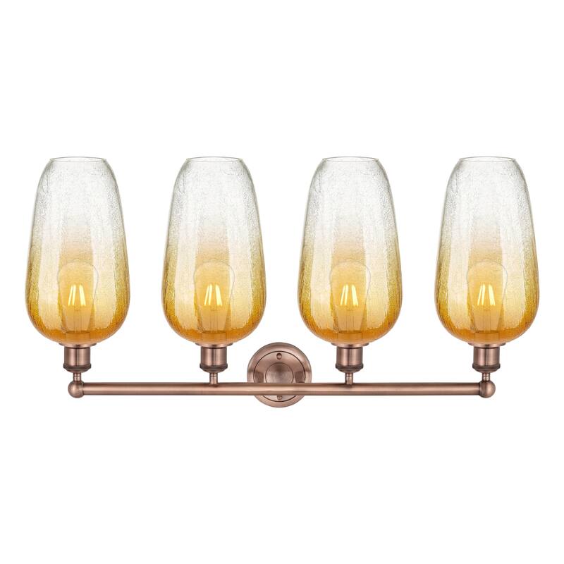 Innovations Lighting Endless Possibilities Edison - Brookhaven Flute - 4 Light 34" Bath Vanity Light