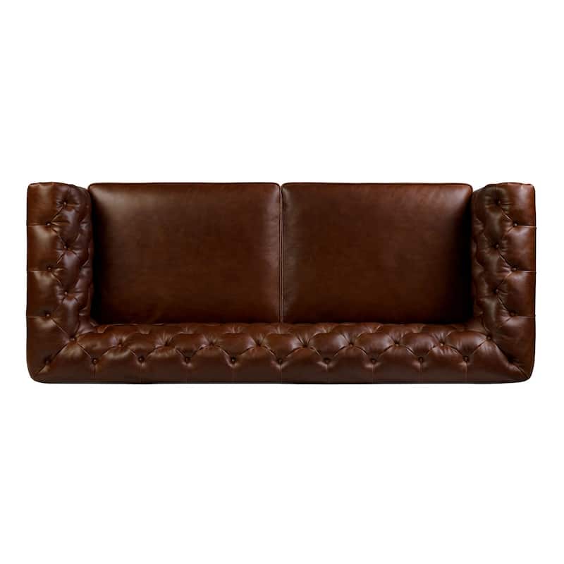 Poly & Bark Lyon 87" Sofa - Full Grain Genuine Italian Leather