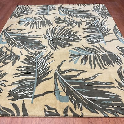 HERAT ORIENTAL Handmade Tibetan Palm Wool Rug - 8' x 11'