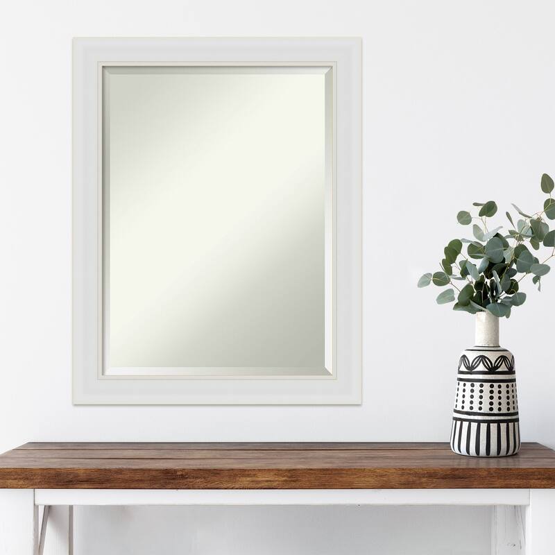 Beveled Wall Mirror - Flair Polished Nickel Frame