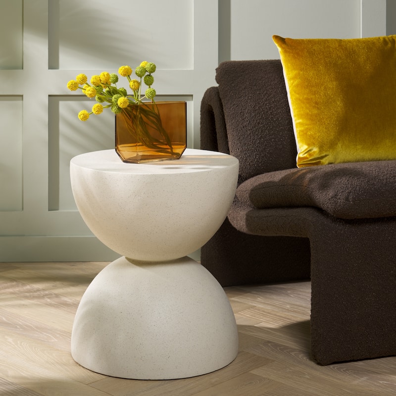 SAFAVIEH Austyn Hourglass Accent Table (Fully Assembled) - 17"W x 17"D x 19"H