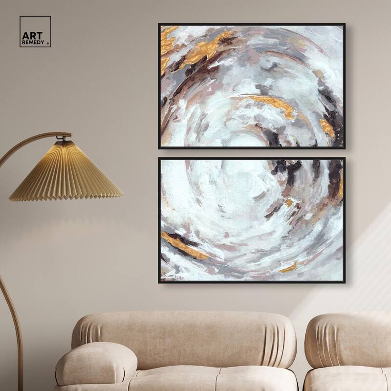 Cyclone Art Canvas Set of 2 by Art Remedy