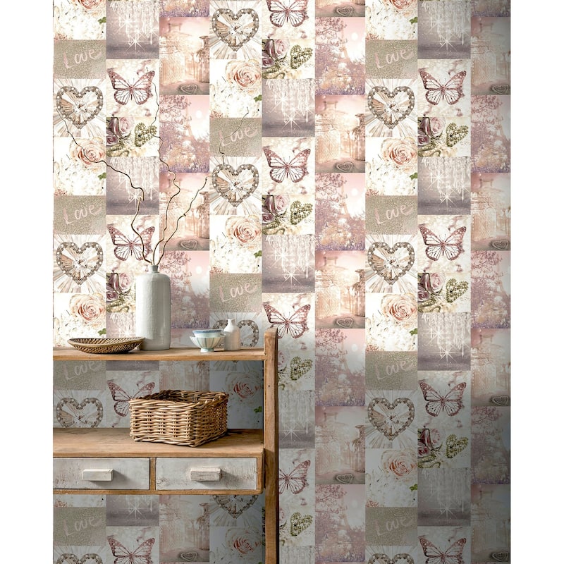 Arthouse Ryo Blush Inspirational Wallpaper