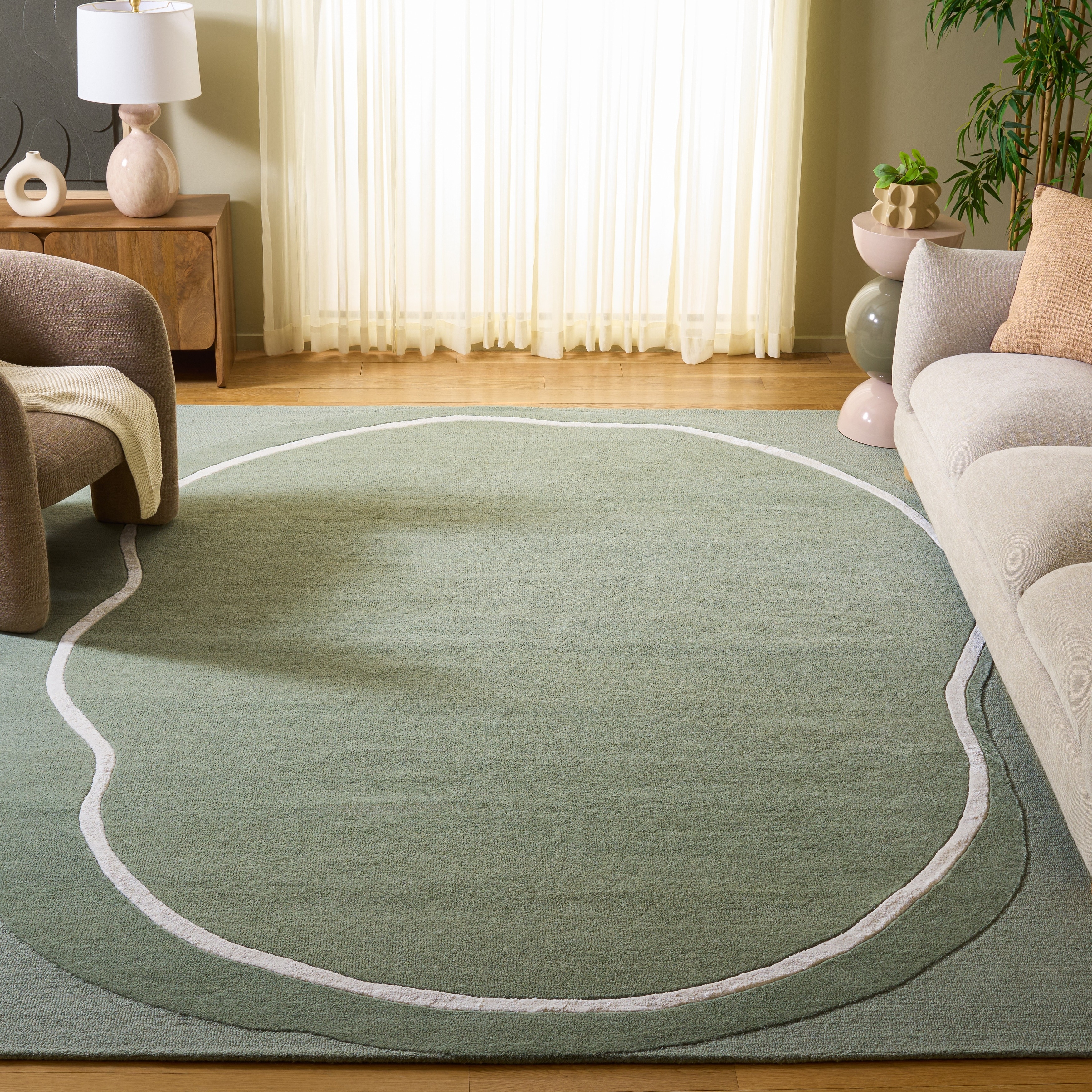 SAFAVIEH Handmade Fifth Avenue Elisete Modern Wool Rug