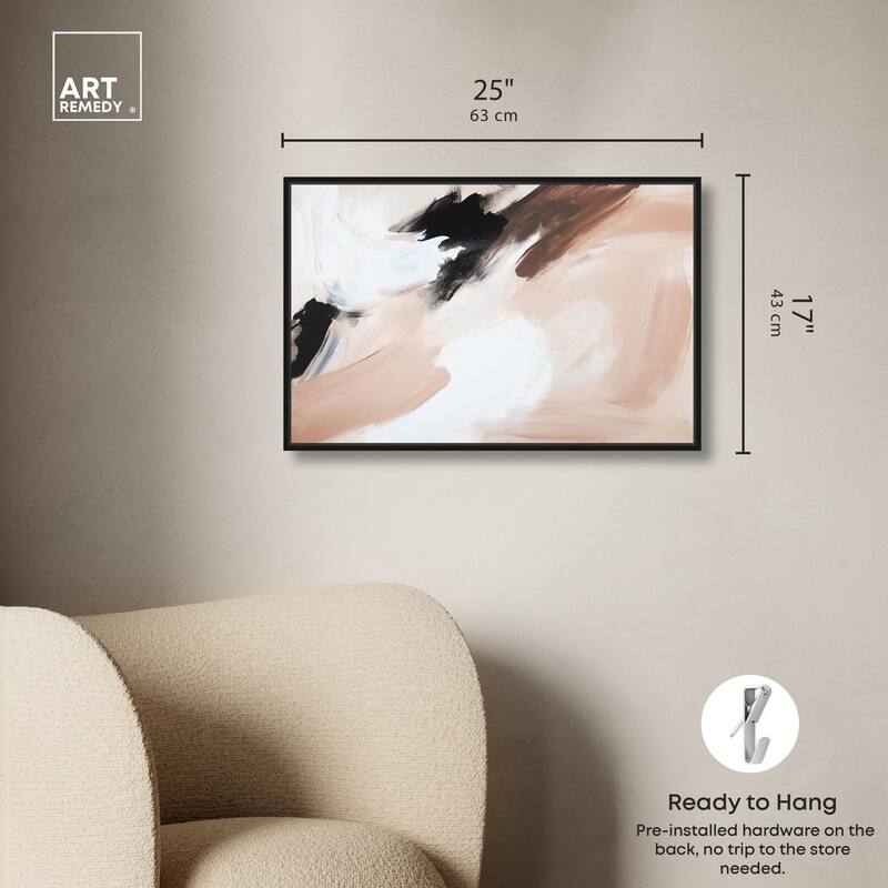 Swirls of Cream II Canvas by Art Remedy