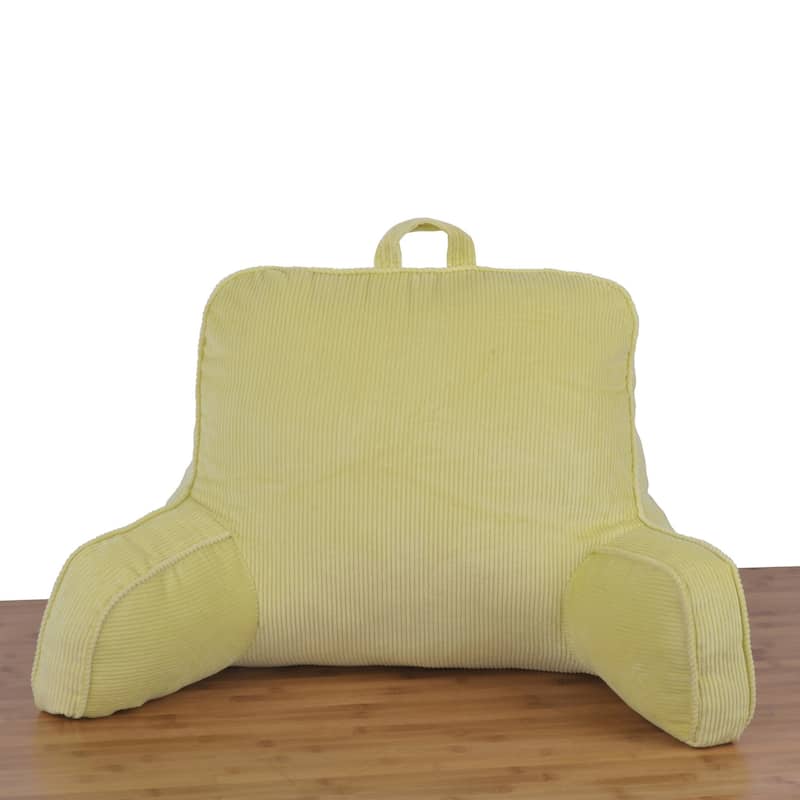 Cotton Corduroy Lounger Bed Rest Pillow Adjustable DIY Filling - Sage