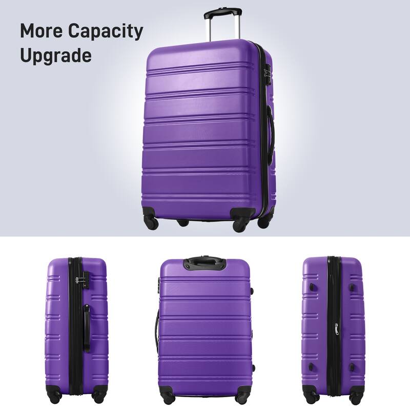 Expandable 2-Piece Hardshell Luggage Set, 20" & 24" Suitcases with TSA Lock, 360° Spinner Wheels, Lightweight