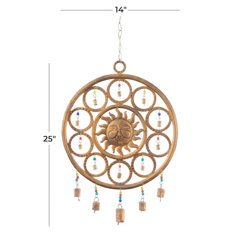 Iron Eclectic Windchime 25 x 14 x 1