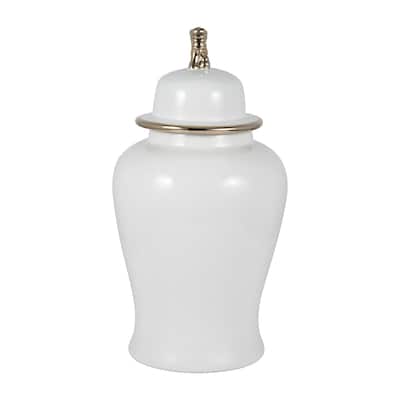 Sagebrook Home Ceramic Temple Jar