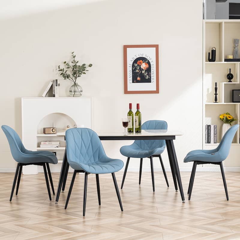 Upholstered Dining Chairs Set of 2 Modern Kitchen Chairs