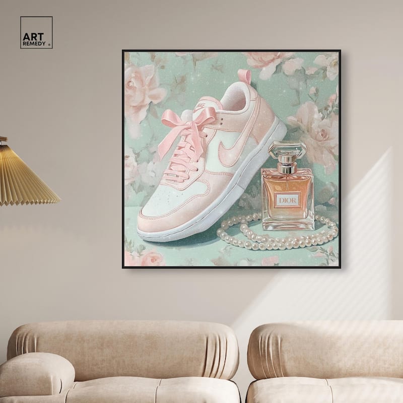 Petite and Cute Sneaker Canvas by Art Remedy