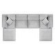 preview thumbnail 9 of 75, Commix Down Filled Overstuffed Velvet 6-Piece Sectional Sofa