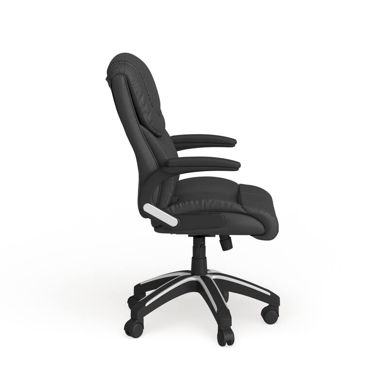 High Back LeatherSoft Executive Swivel Chair with Double Layered Headrest