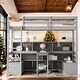 preview thumbnail 1 of 6, Modern Twin Loft Bed with Desk,Storage Shelves & Drawers,Space-Saving Design For Home Grey