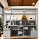 preview thumbnail 9 of 14, Modern Twin Loft Bed with Desk,Storage Shelves & Drawers,Space-Saving Design Grey