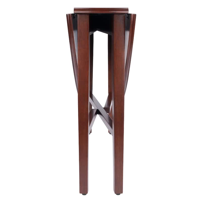 Hannah Double Drop Leaf Round Dining Table, Walnut