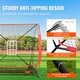 preview thumbnail 3 of 5, 5x5 ft Baseball Softball Practice Net with Bow Frame, Carry Bag, Strike Zone, Ball, Batting Tee - 5*5 feet