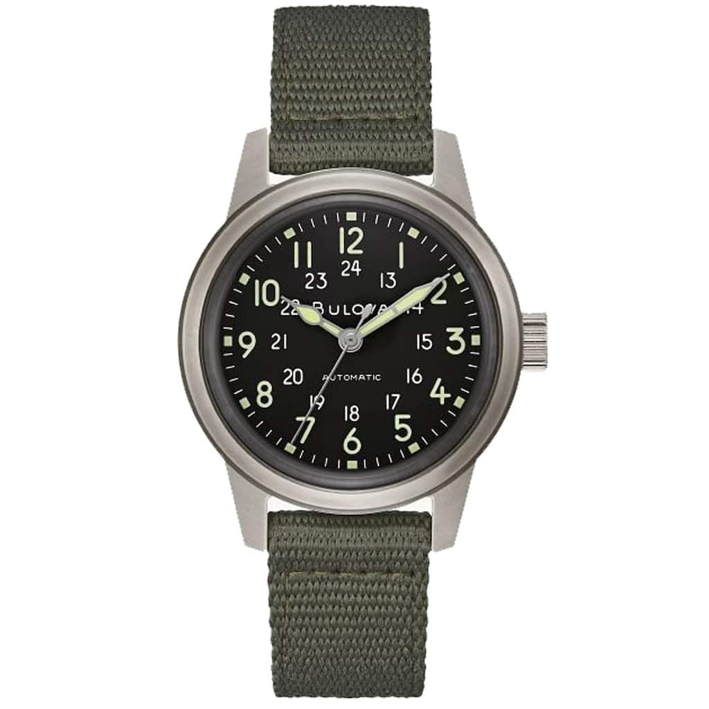 Bulova Men's Classic Black Dial Watch - 96A259 - One Size