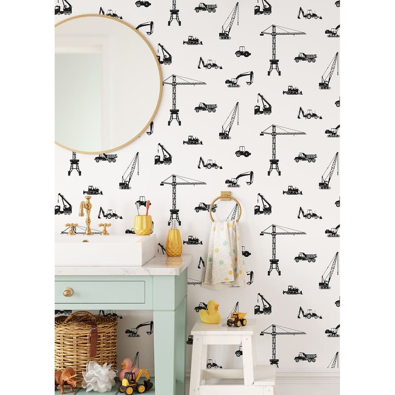 Chesapeake Eowyn Black Cranes Wallpaper - 20.9 x 396 x 0.025