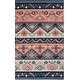 preview thumbnail 6 of 21, Louise Handmade Southwestern Wool Flatweave Area Rug