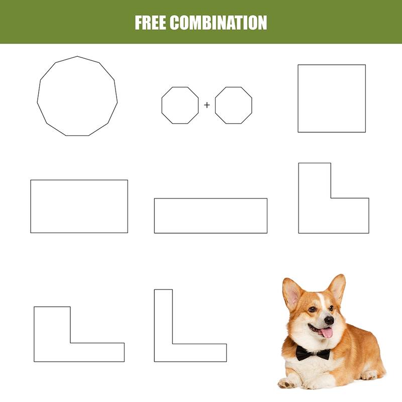 Foldable Dog Playpen,40" 8/16 Panels Portable Kennel,Indoor Outdoor