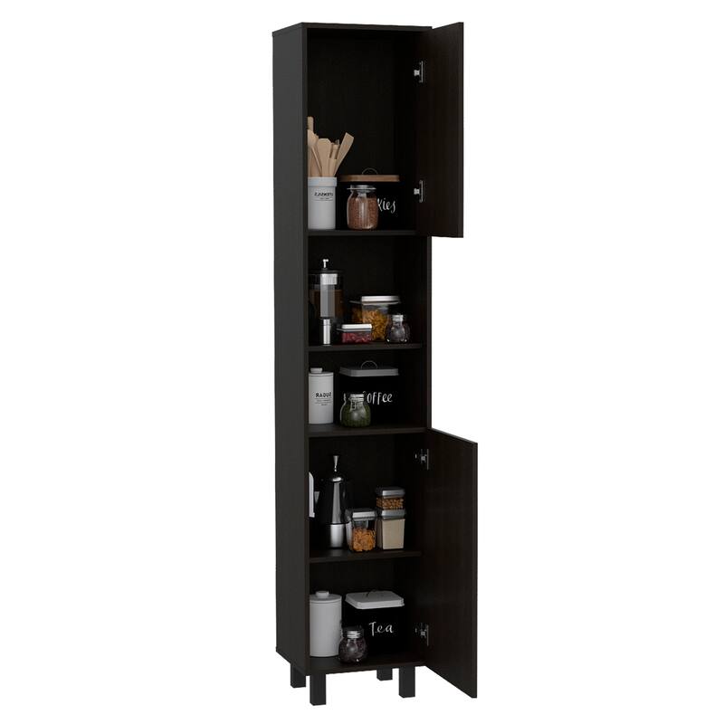 Hobart Pantry, Three Interior Shelves, Two Shelves, Two Cabinets