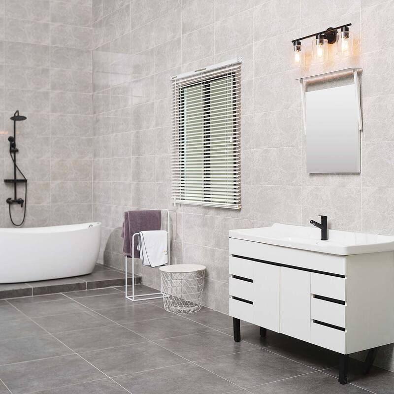 Bellevue Lydia 3 Light 23" Wide Bathroom Vanity Light with Seeded