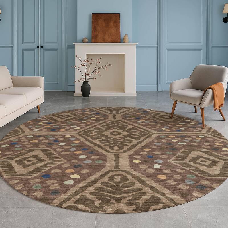 Machine Washable Indoor/ Outdoor Global Nipsey Chantille Rug