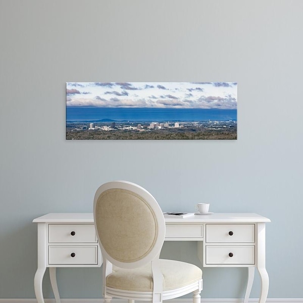 Easy Art Prints Panoramic Images's 'View of buildings, Vinings, Atlanta, Fulton County, Georgia' Premium Canvas Art