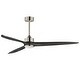 preview thumbnail 1 of 0, Maxim 88834 Woodwind 80" 3 Blade Indoor LED Ceiling Fan Satin Nickel