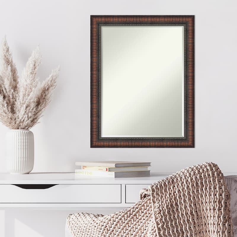 Caleb Brown Half-Inch-Bevel Framed Wall Mirror - Caleb Brown - Glass Size 18x24