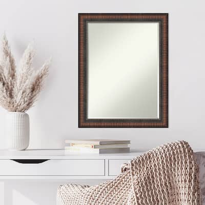 Caleb Brown Half-Inch-Bevel Framed Wall Mirror - Caleb Brown - Glass Size 18x24