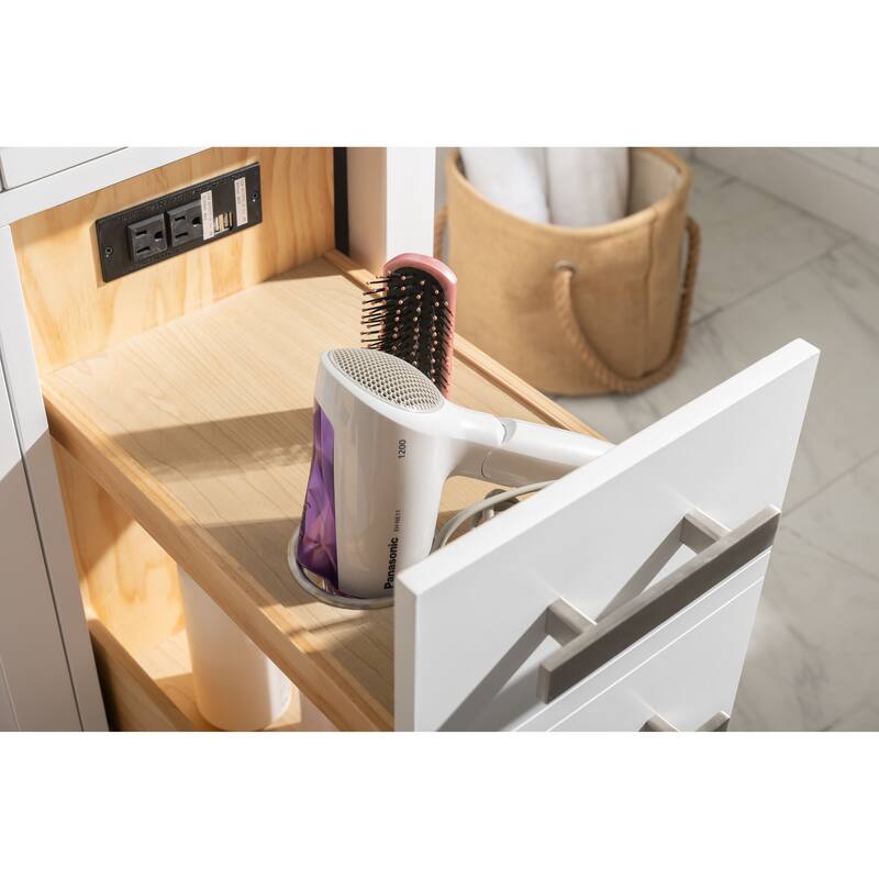 Valentino 84" Double Vanity in White