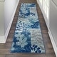 preview thumbnail 10 of 37, Nourison Tranquil Floral Leaves Area Rug 2'3" x 7'3" Runner - Blue/Multi - Rectangle