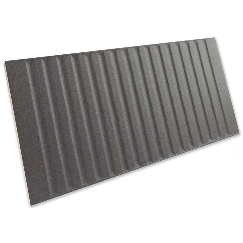 Merola Tile Kings Loft Black 7-7/8" x 15-3/4" Ceramic Wall Tile