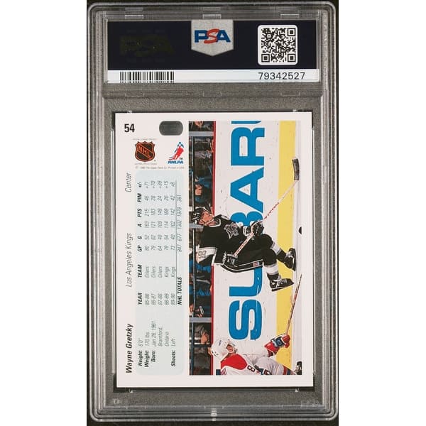 Wayne Gretzky 1990 Upper Deck Hockey Card #54 Graded PSA 10 - Black - 8'6"  x 11'6" - Bed Bath & Beyond - 40992151